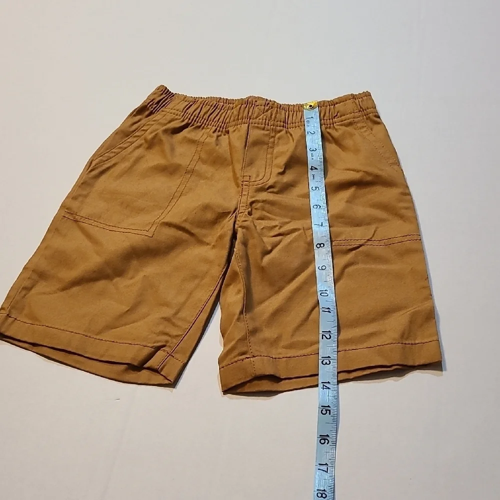 Carter's Tan BoysClassic Shorts Elastic Waist EUC Size 5 Front Pockets
